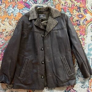 Vintage Guess Leather Jacket size S